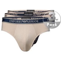 EMPORIO ARMANI Herren Slips beige Baumwolle unifarben von Emporio Armani