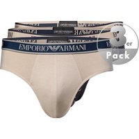 EMPORIO ARMANI Herren Slips beige Baumwolle unifarben von Emporio Armani