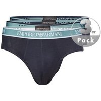 EMPORIO ARMANI Herren Slips blau Baumwolle unifarben von Emporio Armani