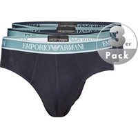 EMPORIO ARMANI Herren Slips blau Baumwolle unifarben von Emporio Armani