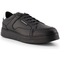 EMPORIO ARMANI Herren Sneaker schwarz Glattleder von Emporio Armani