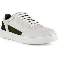 EMPORIO ARMANI Herren Sneaker weiß Glattleder von Emporio Armani