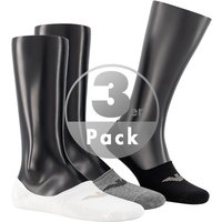 EMPORIO ARMANI Herren Sneakersocken grau Baumwolle unifarben von Emporio Armani