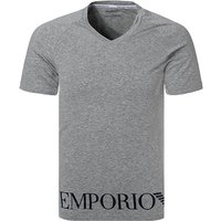 EMPORIO ARMANI Herren T-Shirt grau Baumwolle unifarben von Emporio Armani