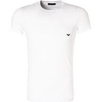 EMPORIO ARMANI Herren T-Shirt weiß Baumwolle unifarben von Emporio Armani