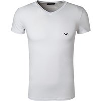 EMPORIO ARMANI Herren T-Shirt weiß Baumwolle unifarben von Emporio Armani