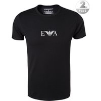 EMPORIO ARMANI Herren T-Shirts schwarz Baumwolle unifarben von Emporio Armani