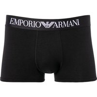 EMPORIO ARMANI Herren Trunk schwarz Baumwolle unifarben von Emporio Armani