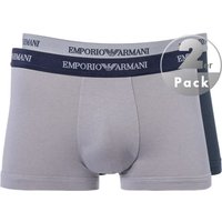 EMPORIO ARMANI Herren Trunks blau Baumwolle unifarben von Emporio Armani