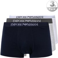 EMPORIO ARMANI Herren Trunks blau Baumwolle unifarben von Emporio Armani