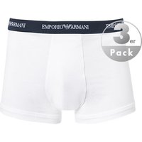 EMPORIO ARMANI Herren Trunks weiß Baumwolle unifarben von Emporio Armani