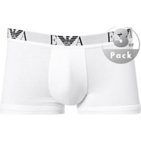 EMPORIO ARMANI Herren Trunks weiß Baumwolle unifarben von Emporio Armani