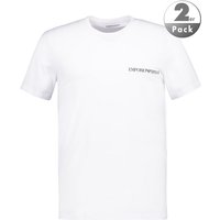 EMPORIO ARMANI Herren T-Shirts Weiß Baumwolle unifarben von Emporio Armani