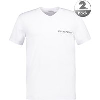 EMPORIO ARMANI Herren T-Shirts weiß Baumwolle unifarben von Emporio Armani