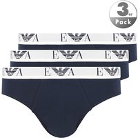 EMPORIO ARMANI Herren Slips blau Baumwolle & Mix unifarben von Emporio Armani