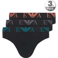 EMPORIO ARMANI Herren Slips schwarz Baumwolle & Mix unifarben von Emporio Armani