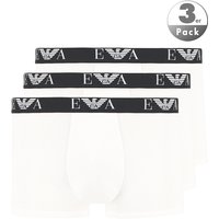 EMPORIO ARMANI Herren Trunks weiß Baumwolle unifarben von Emporio Armani