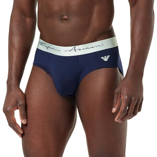 EMPORIO ARMANI Herren Soft Modal Briefs, Marine, L von Emporio Armani