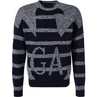 EMPORIO ARMANI Herren Pullover blau Gemustert von Emporio Armani