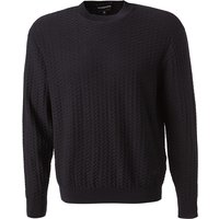 EMPORIO ARMANI Herren Pullover blau unifarben von Emporio Armani