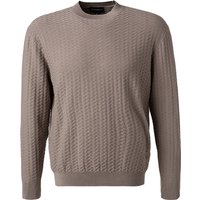 EMPORIO ARMANI Herren Pullover braun Baumwolle unifarben von Emporio Armani