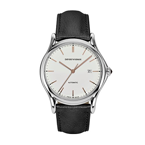 EMPORIO ARMANI SWISS Herren analog Automatik Uhr mit Leder Armband ARS3023 von EMPORIO ARMANI SWISS