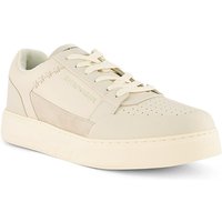 EMPORIO ARMANI Herren Sneaker beige Glattleder von Emporio Armani