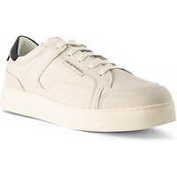 EMPORIO ARMANI Herren Sneaker weiß Glattleder von Emporio Armani