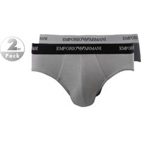 EMPORIO ARMANI Herren Slips grau Baumwolle & Mix unifarben von Emporio Armani