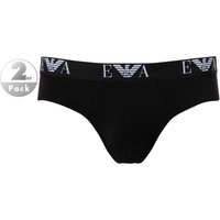 EMPORIO ARMANI Herren Slips schwarz Baumwolle & Mix unifarben von Emporio Armani