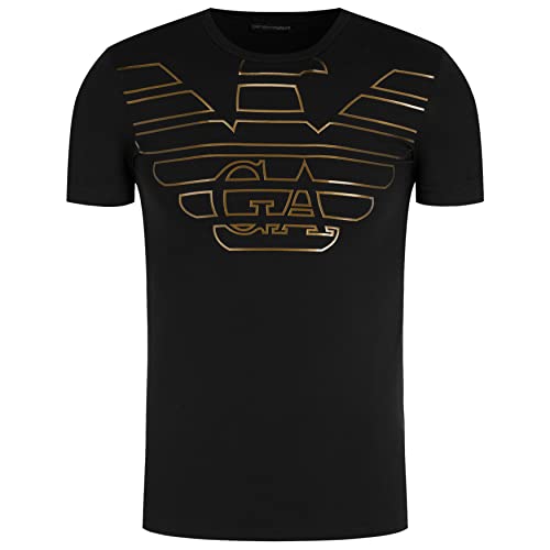 Emporio Armani 111035 9A595 T-Shirt Kurzarm Rundhals Dunkelblau, Schwarz , Large von Emporio Armani