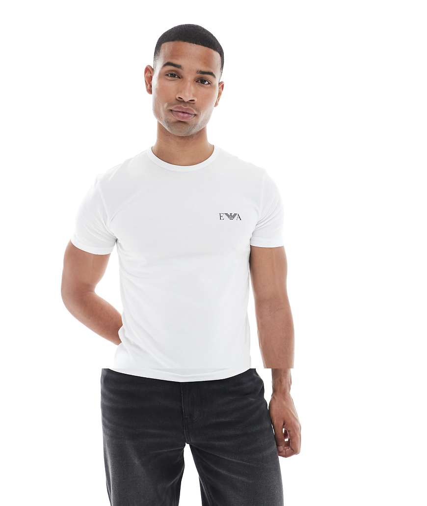 Emporio Armani - 2er-Pack Lounge-T-Shirts in Weiß von Emporio Armani