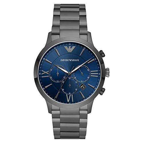 Emporio Armani AR11348 Chronograph Uhr Herrenuhr Edelstahl 5 bar Datum grau von Emporio Armani