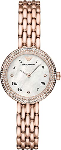 Emporio Armani Uhr für Damen , Zweizeiger Uhrwerk, 30mm Rose Gold Edelstahlgehäuse mit Edelstahlarmband, AR11355 Emporio Armani Uhr für Damen , Zweizeiger Uhrwerk, 30mm Rose Gold Edelstahlgehäuse mit Edelstahlarmband, AR11355 von EMPORIO ARMANI