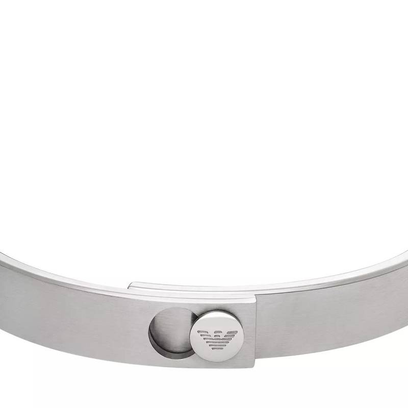 Emporio Armani Armbänder - Emporio Armani Stainless Steel Bangle Bracelet - Gr. M - in Silber - für Damen von Emporio Armani