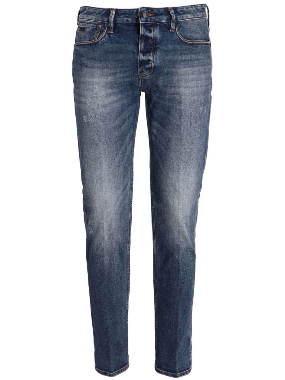 Emporio Armani Ausgeblichene Slim-Fit-Jeans - Blau von Emporio Armani