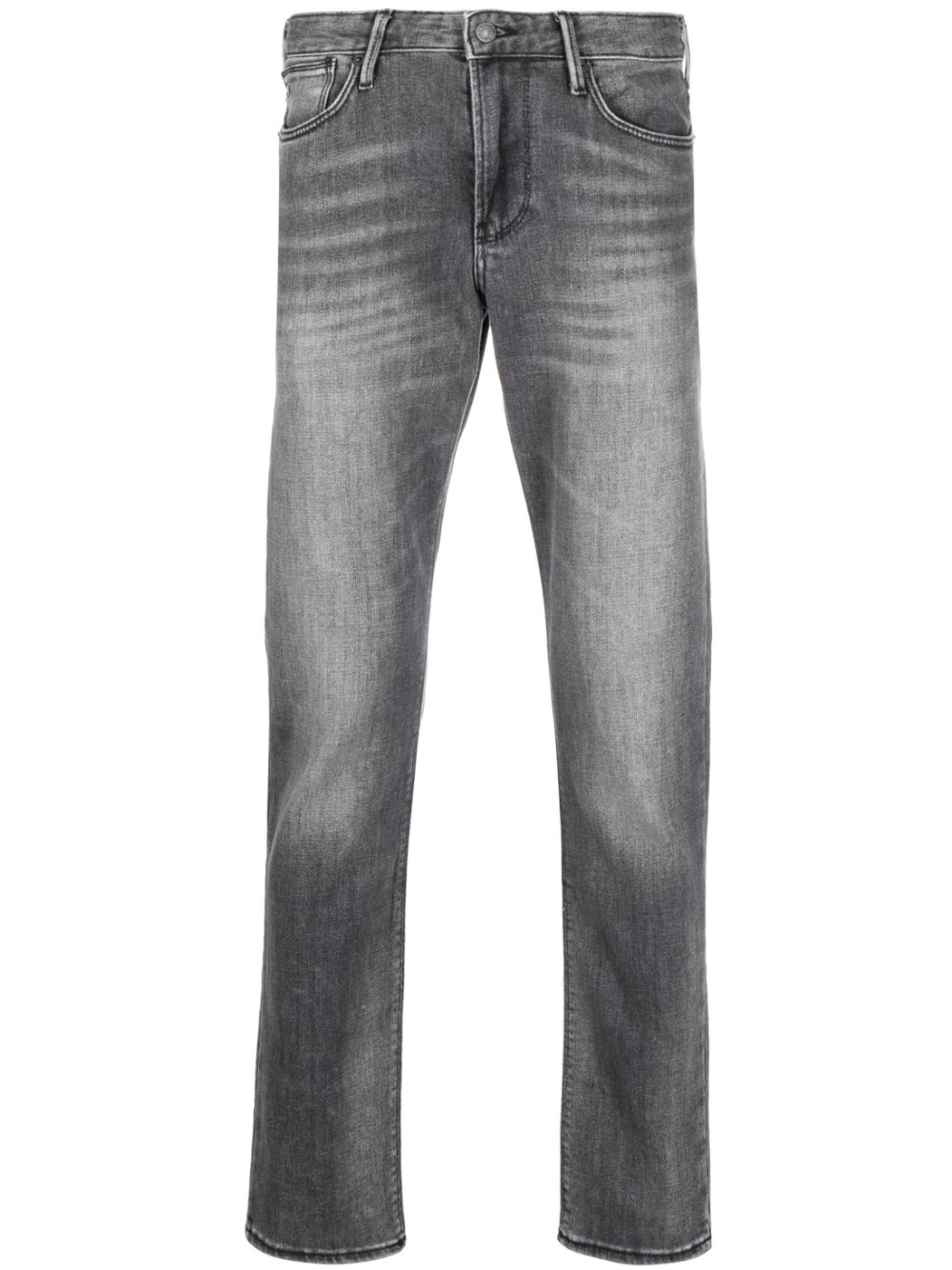 Emporio Armani Ausgeblichene Slim-Fit-Jeans - Schwarz von Emporio Armani