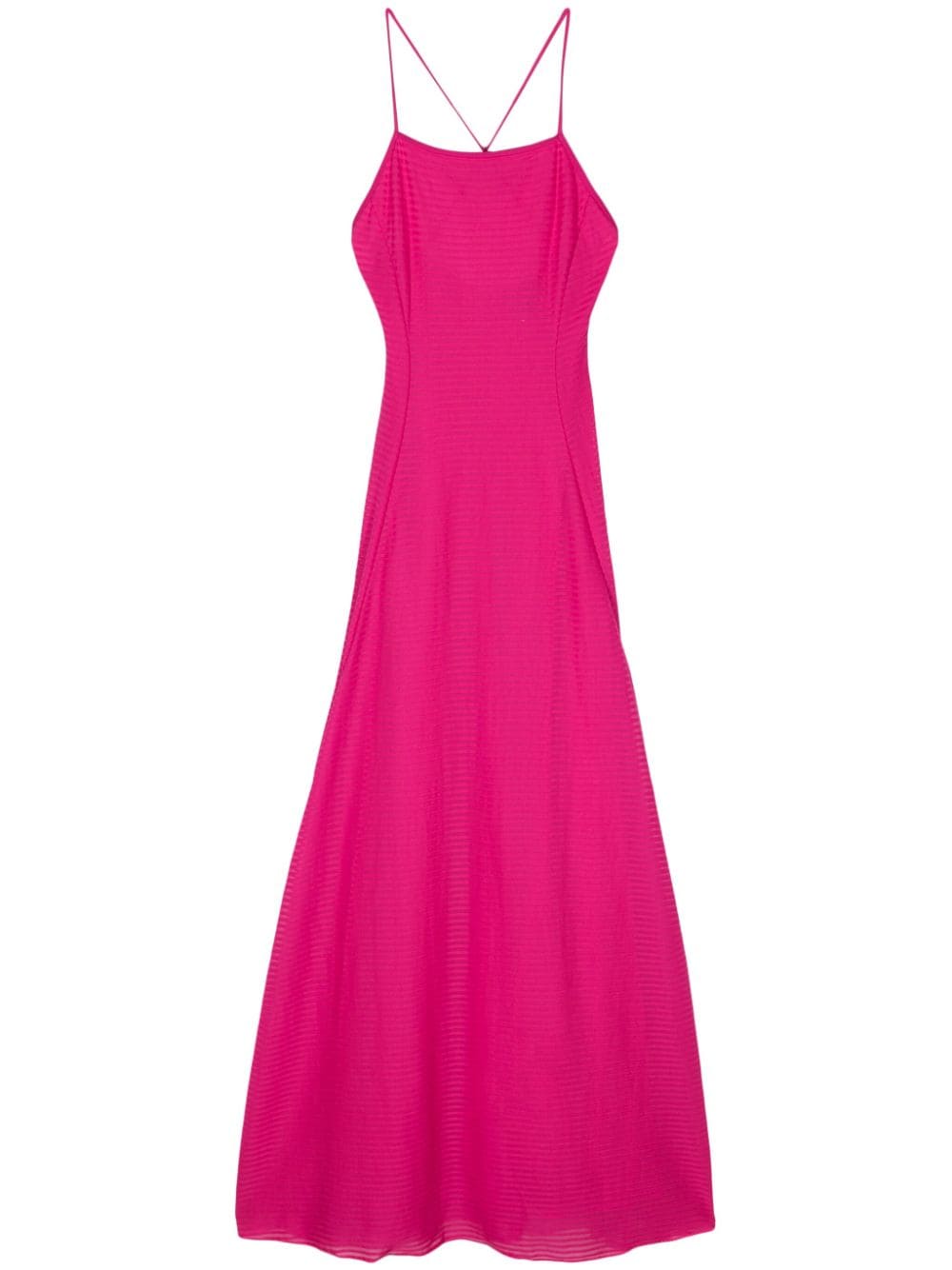 Emporio Armani Ausgestelltes Maxikleid mit Streifen - Rosa von Emporio Armani