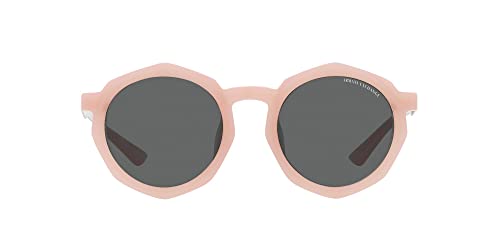 Emporio Armani Ax4132su Universal Damen Runde Sonnenbrille, Rosa Opaline glänzend/Dunkelgrau, 51 mm von Emporio Armani