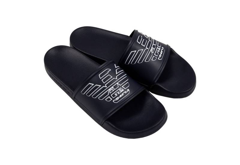Emporio Armani Badeschuh Badepantolette mit Adler in Relief-Optik von Emporio Armani