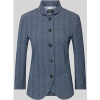 Emporio Armani Blazer mit Fischgrat-Dessin in Blau, Größe 34 von Emporio Armani