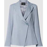 Emporio Armani Blazer mit Knopfverschluss in Hellblau, Größe 40 von Emporio Armani