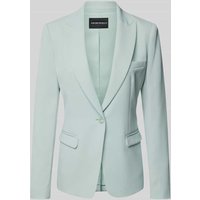 Emporio Armani Blazer mit Pattentaschen in Aqua, Größe 40 von Emporio Armani