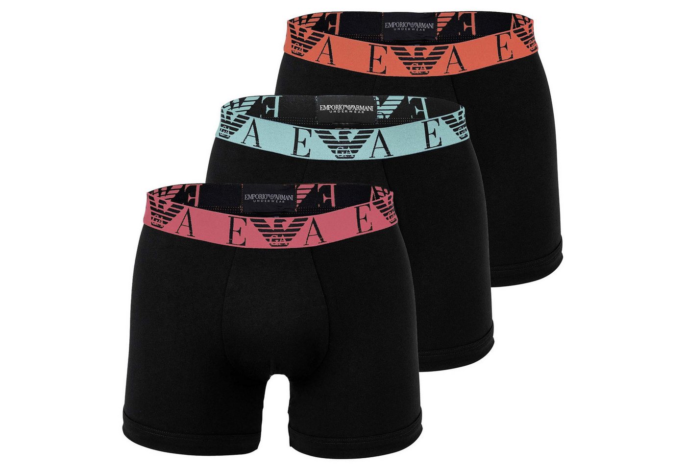 Emporio Armani Boxer Herren Boxershort 3er Pack Baumwolle BOLD MONOGRAM (Packung, 3er Pack) von Emporio Armani