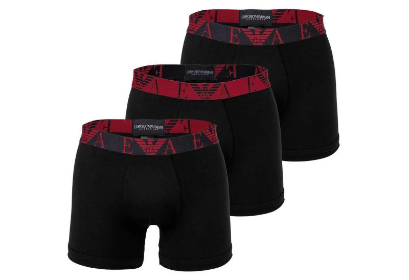 Emporio Armani Boxer Herren Boxershort 3er Pack Baumwolle BOLD MONOGRAM (Packung, 3er Pack) von Emporio Armani