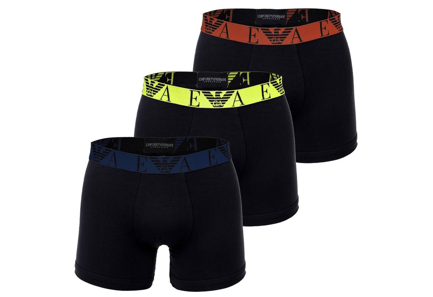 Emporio Armani Boxer Herren Boxershorts, 3er Pack - BOLD MONOGRAM von Emporio Armani