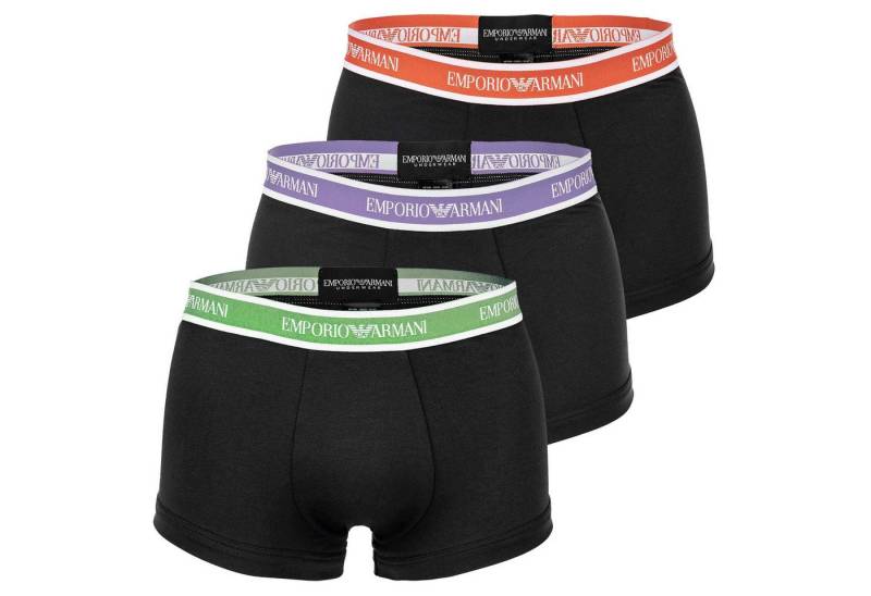Emporio Armani Boxer Herren Trunks, 3er Pack - CORE LOGOBAND, Shorts, (Packung, 3er Pack) von Emporio Armani