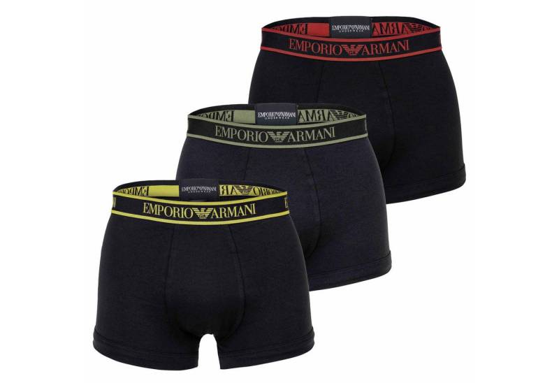 Emporio Armani Boxer Herren Boxershort 3er Pack Baumwolle CORE LOGOBAND (Packung, 3er Pack) von Emporio Armani