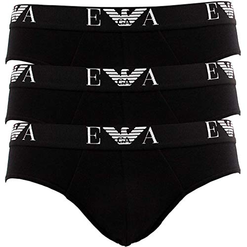 Emporio Armani CC715 Brief Herren Slips 3er Pack L Schwarz (21320) von Emporio Armani