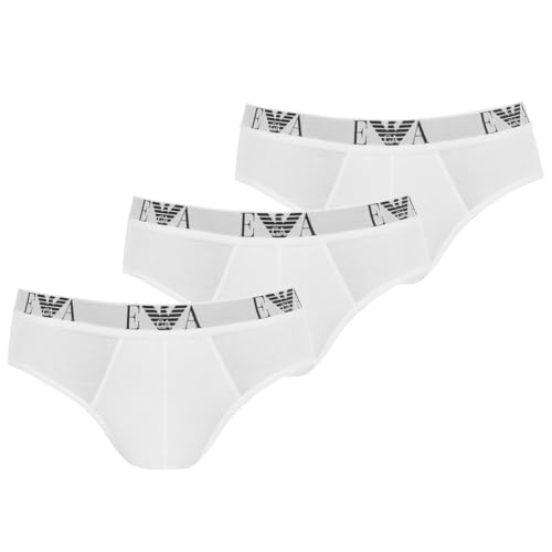 Emporio Armani CC715 Brief Herren Slips 3er Pack XXL Weiss (16510) von Emporio Armani